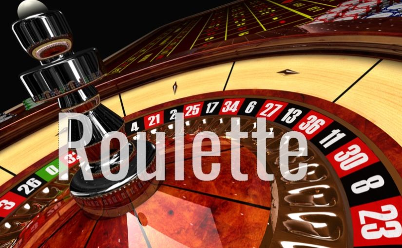 roulette wheel and the words roulette